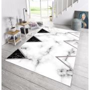 Kozzy Home Yıkanabilir Kaymaz Taban Halı Beyaz RFE6787 80x150 cm