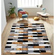 Kozzy Home Yıkanabilir Kaymaz Taban Halı Siyah RFE6790 80x150 cm