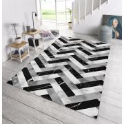 Kozzy Home Yıkanabilir Kaymaz Taban Halı Gri RFE6805 80x150 cm