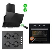 Kumtel New Black Still 3' lü Ankastre Set ( Turbo Fan)