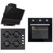 Kumtel Black Argento 3lü Ankastre Set