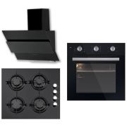 Kumtel Black Argento Plus 3lü Ankastre Set