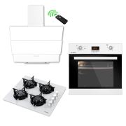 Kumtel Pelle White Plus 3'lü Ankastre Set