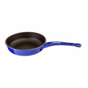 Lava Döküm Kızartma Tavası Metal Kulplu 24 cm Mavi