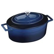 Lava Folk Oval Döküm Demir Tencere 27 cm Mavi