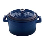 Lava Trendy Yuvarlak Mini Döküm Demir Tencere 10 cm Mavi