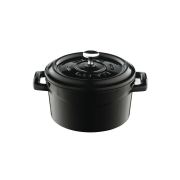 Lava Trendy Yuvarlak Mini Döküm Demir Tencere Çap 10 cm Siyah