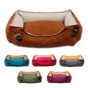 Lepus Soft Plus Mikrofiber Süet Kumaş Kedi ve Köpek Yatağı Small 46x58x22h cm- Gri