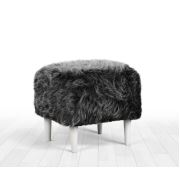Lorence Home Fox Puf / Gri Kare - Beyaz