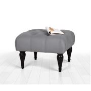 Lorence Home Floral Puf - Gri