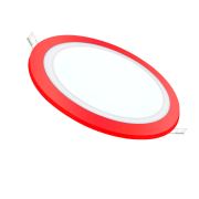 Luster Slim Sıva Altı Slim 3 Renk Fonksiyonlu Yuvarlak Led Panel 205mm (Beyaz+Kırmızı)