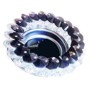 Luster Kristal Siyah Şeffaf Optigon Taşlı 55mm