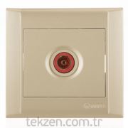 Makel Defne TV Anten Priz Geçişli M42057007 Dore