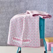 Marie Claire Bebek Battaniye Arkas 100x120 cm Pembe
