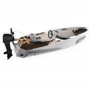Marine Kart Swift Tender Teleflex Dümen Sistemi Kahverengi (Kırmızı Desenli)