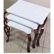 SEHPA 3LU CEVIZ AYAK BEYAZ TABLA