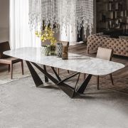 Marmopol İtalyan Carrara Beyaz Mermer Masa 160*80 cm