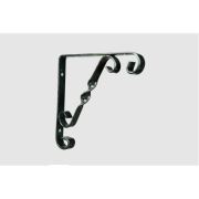 Met Metal Burgulu Raf Konsolu Siyah 15 cm