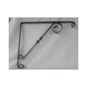 Met Metal Burgulu Raf Konsolu Gümüş 30 Cm