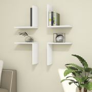 Minar Alfa Pulse Duvar Rafı Beyaz
