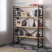 Minar Loop Kitaplık Metal Ayaklı Safir
