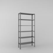 Mira 6 Katlı Çelik - Metal Raf Derinlik 43 Cm 200x43x93 cm