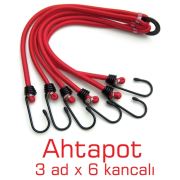 * İndirimli 3 lü Paket* ModaCar 3 lü Ahtapot Model Bagaj Sıkılaştırıcı Gergili Lastik 57a032