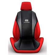* İndirimli 3 lü Paket* Simoni Racing Hyundai Yazılı Deri Araç Koltuk Minderi SMN104385