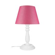 Modelight Piyon Abajur Beyaz Ayak/Pembe Şapka-