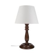 Modelight Piyon Abajur Kahve Ayak/Beyaz Şapka
