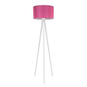 Modelight Deko Lambader Beyaz Ayak / Silindir Pembe Şapka