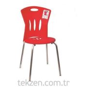 Modelsa Plastik Sandalye Kırmızı