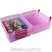 5'Li Lüx Pembe Bot Kutusu-FL.3302