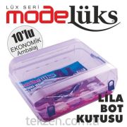 10'Lu Lüx Lila Bot Kutusu-FL.3307