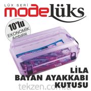 10'Lu Lüx Lila Bayan Ayakkabı Kutusu-FL.3315
