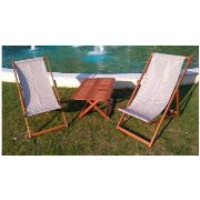 Modermo Grup-L 121- Kumaş Şezlong (2 ADET) +114-Orta Sehpa (88*60*47) Cm