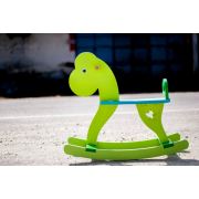 Modilayn Gölge Ahşap Sallanan Dino - Yeşil