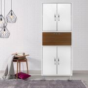 Moonlife 5 Kapaklı Çok Amaçlı Dolap Teak