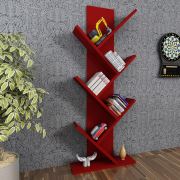 Moonlife Tree Dekoratif Kitaplık Kırmızı
