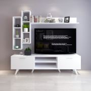 Moonlife İstanbul Dolaplı Tv Ünitesi 2 Beyaz