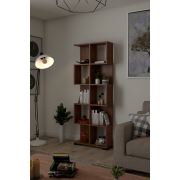 Moonlife Butik Dekoratif Kitaplık Ceviz
