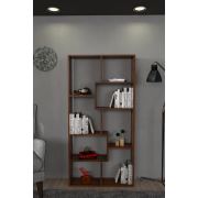 Moonlife Zebra Dekoratif Kitaplık Ceviz