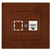 Mutlusan Rita Data Prizi 1xRj45 (Cat5E) Ceviz