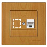 Mutlusan Rita Data Prizi 1xRj45 (Cat5E) Meşe