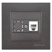 Mutlusan Rita Data Prizi 1xRj45 (Cat5E) Füme