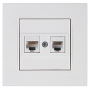 Mutlusan Rita Tlf Data Priz (Rj12 Cat5E) Beyaz
