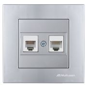 Mutlusan Rita Tlf Data Priz (Rj12 Cat5E) İnox