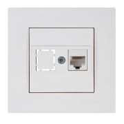 Mutlusan Rita Data Prizi 1xRj45 (Cat6) Beyaz