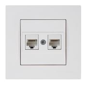 Mutlusan Rita Data Prizi 2xRj45 (Cat6) Beyaz