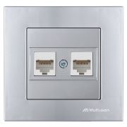 Mutlusan Rita Data Prizi 2xRj45 (Cat6) İnox